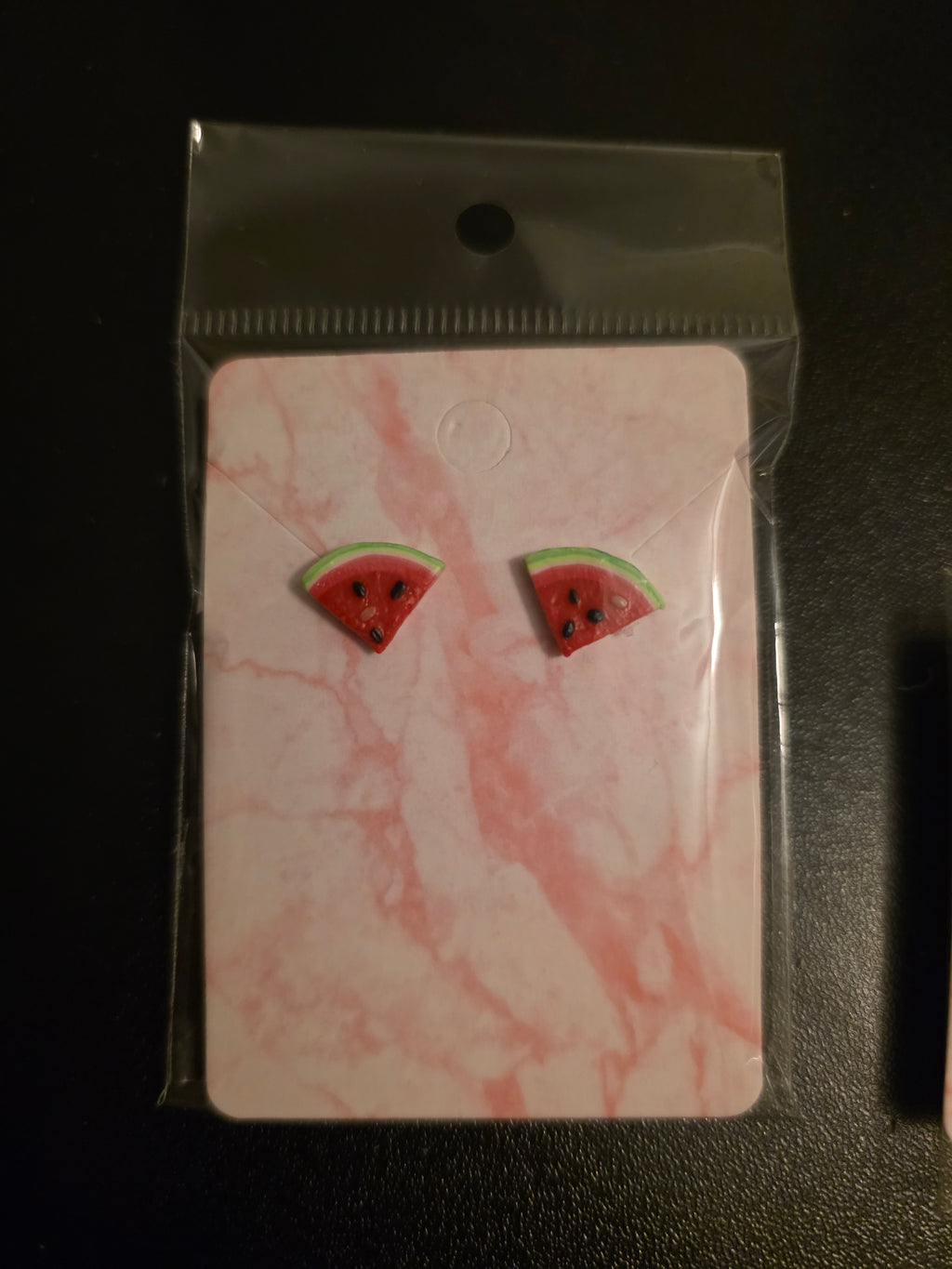 Clay Watermelon Earrings